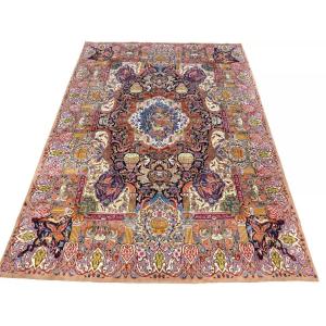 New Top 404x296cm Genuine Hand-knotted Kashmar Persian Carpet - Stunningly Beautiful 