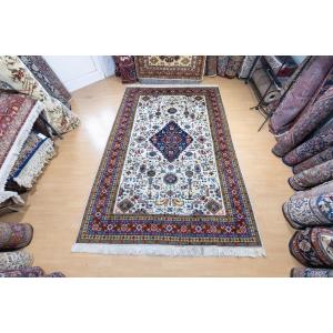 Hand-knotted Antique Persian Tabriz Medallion Carpet 299x201 Cm