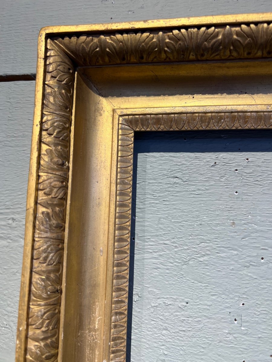 Golden Wood Frame Italy 18th Century-photo-2