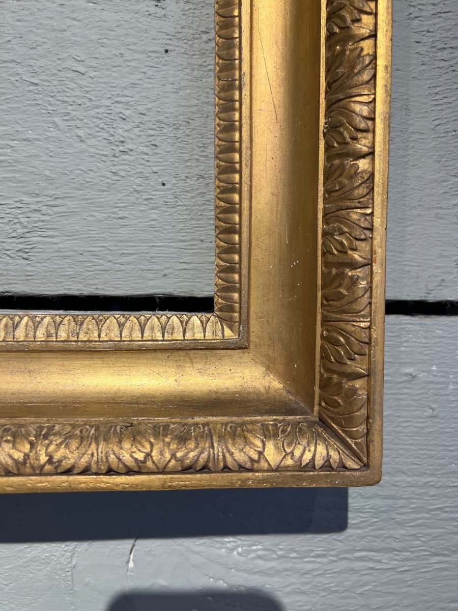 Golden Wood Frame Italy 18th Century-photo-4