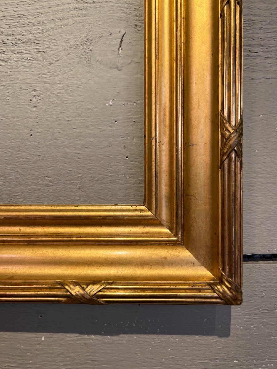 Napoleon III Golden Wood Frame 19th Century-photo-4