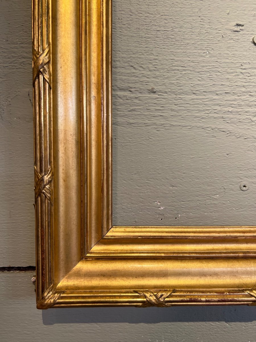 Napoleon III Golden Wood Frame 19th Century-photo-1