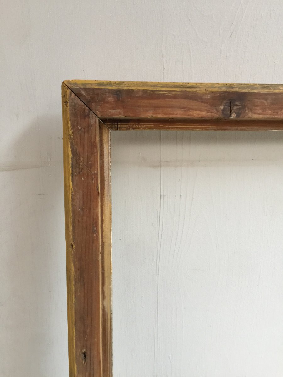 19th Century Golden Wood Frame-photo-4