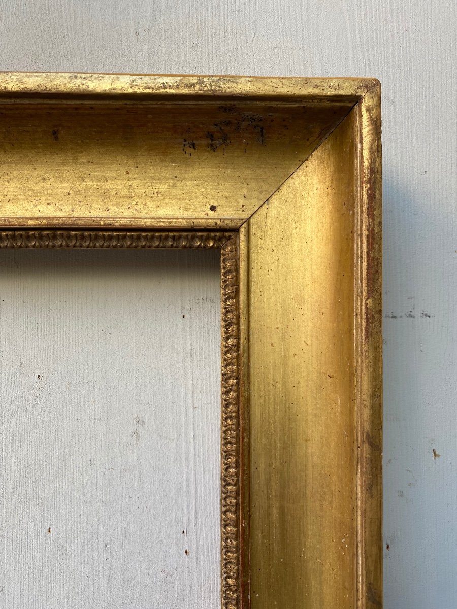 19th Century Golden Wood Frame-photo-3
