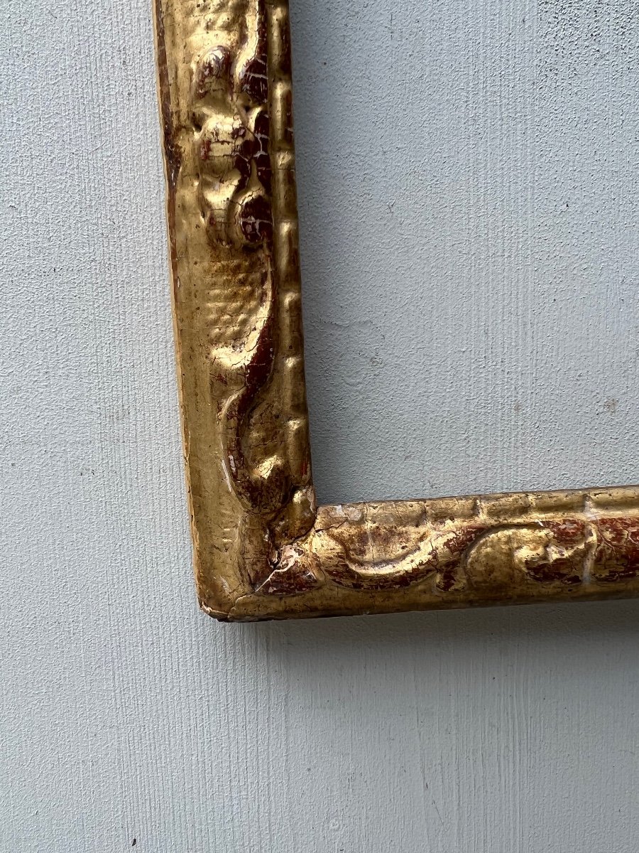 17th Century Golden Wood Frame-photo-4