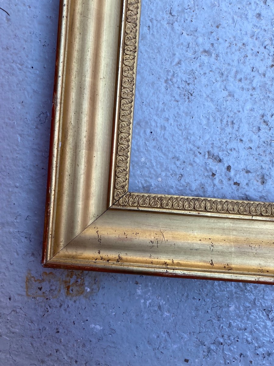 19th Century Golden Wood Frame-photo-2