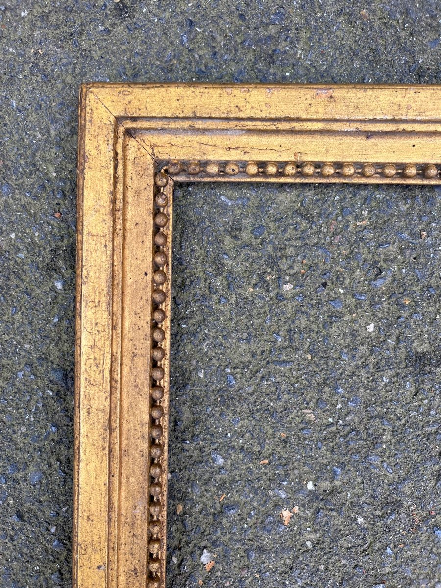 Frame In Golden Wood Louis XVI 18th Century-photo-2