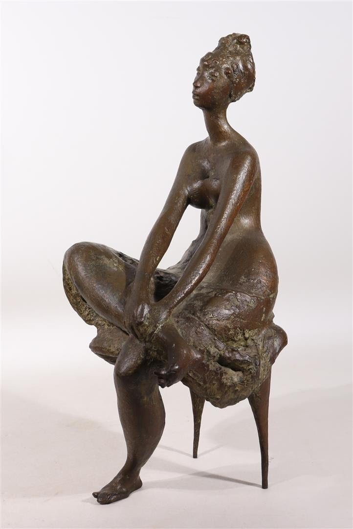 Clemens Pasch, Nana Von Koväts, Bronze Sculpture, Signed