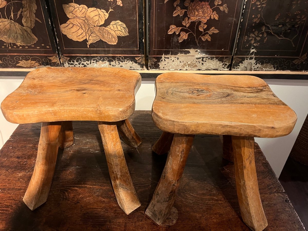 Pair Of 60 Stools-photo-3