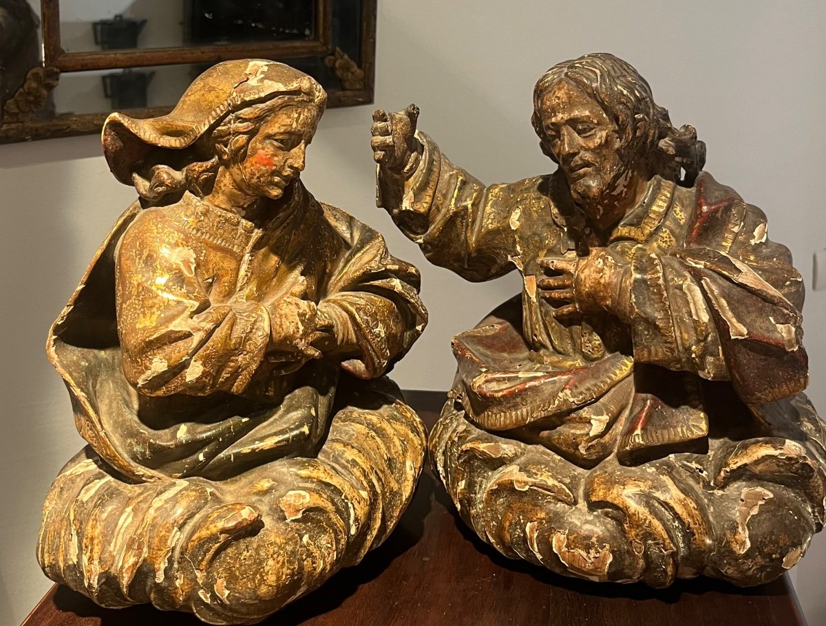 Sculptures Religieuses En Bois Sculpté 