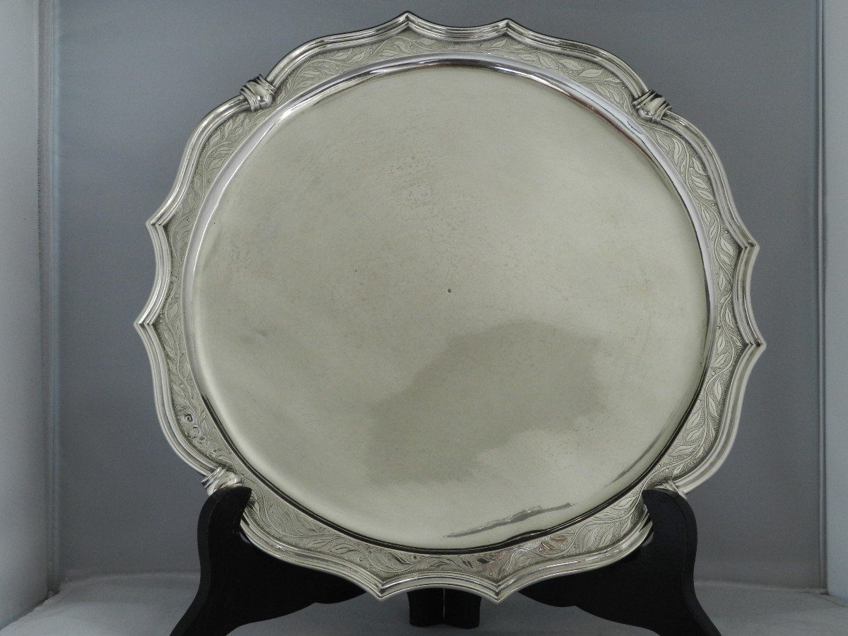 Salver, Bruges 1736, (belgium) Mr. Vanhaecke-photo-1