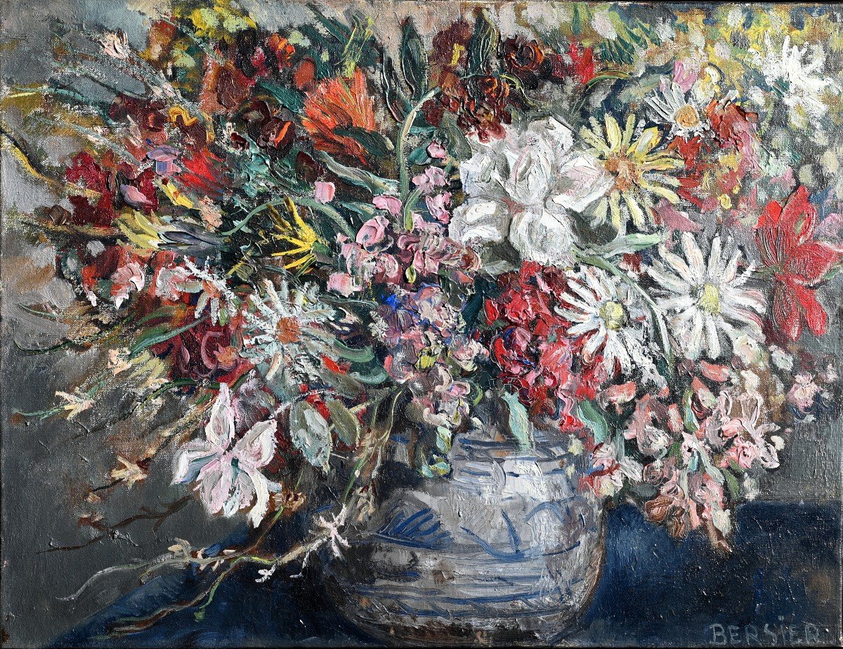 Jean-Eugène BERSIER (1898-1978) Nature morte aux fleurs 