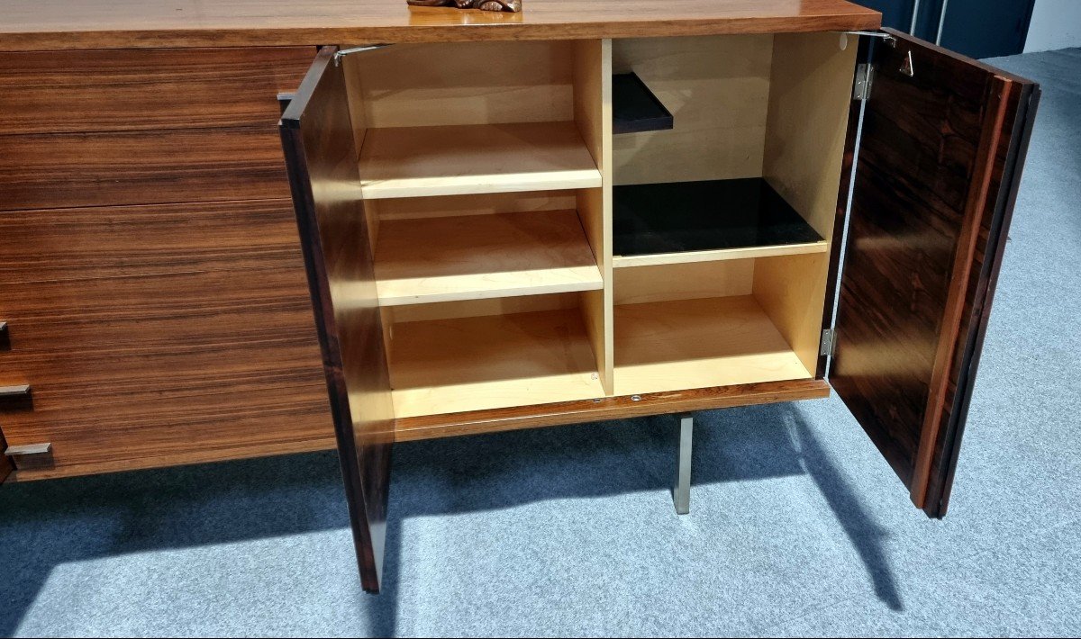 Swiss Form Scandinavian Sideboard In Rosewood From The 60s-photo-2