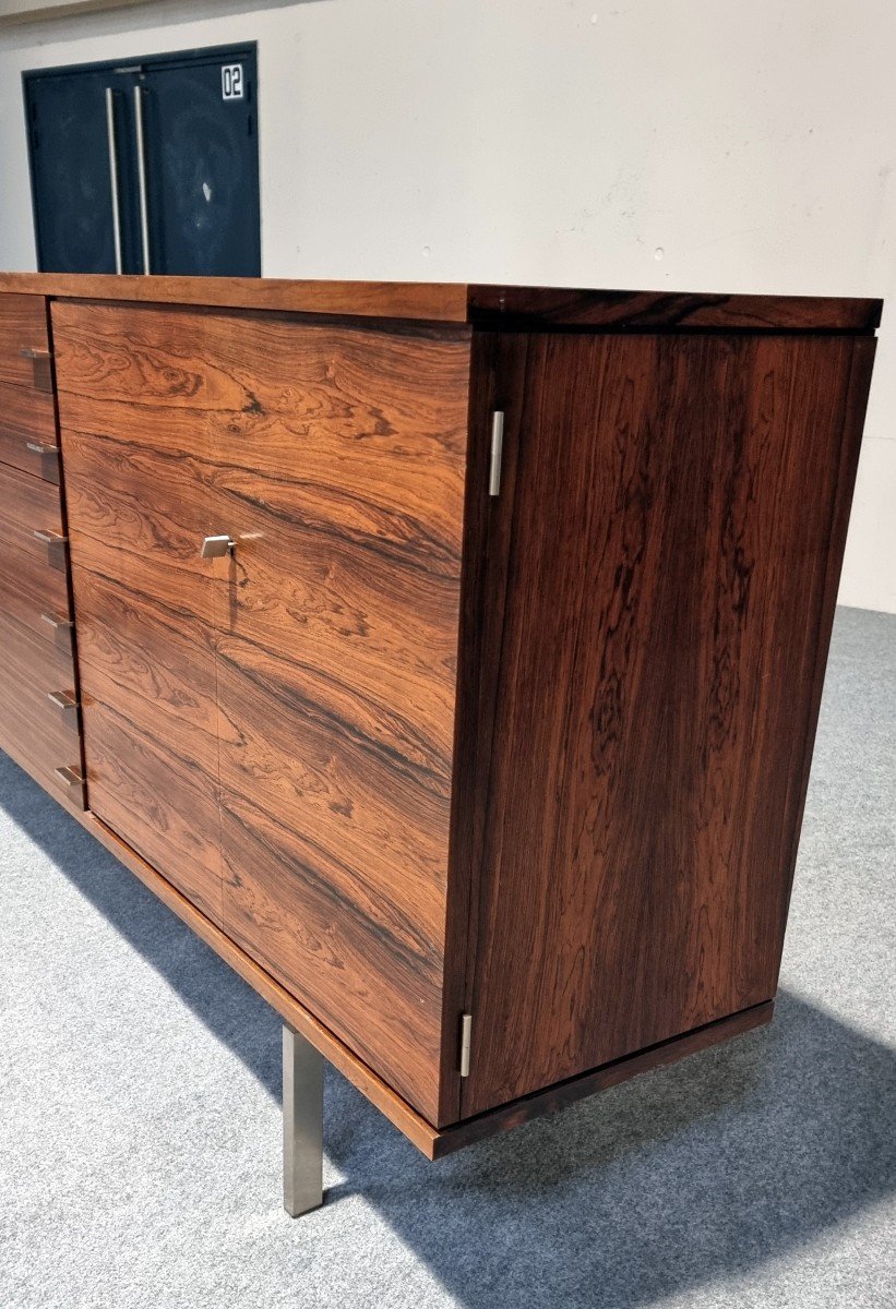 Swiss Form Scandinavian Sideboard In Rosewood From The 60s-photo-8