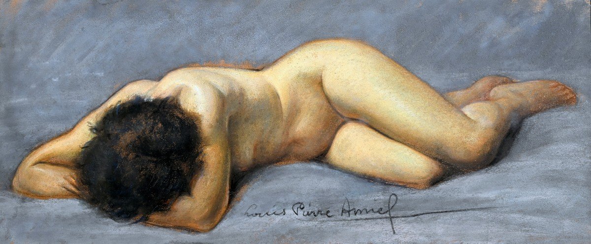 Louis-Pierre AMIEL (1889-1980) Nu allongé | Pastel, Femme