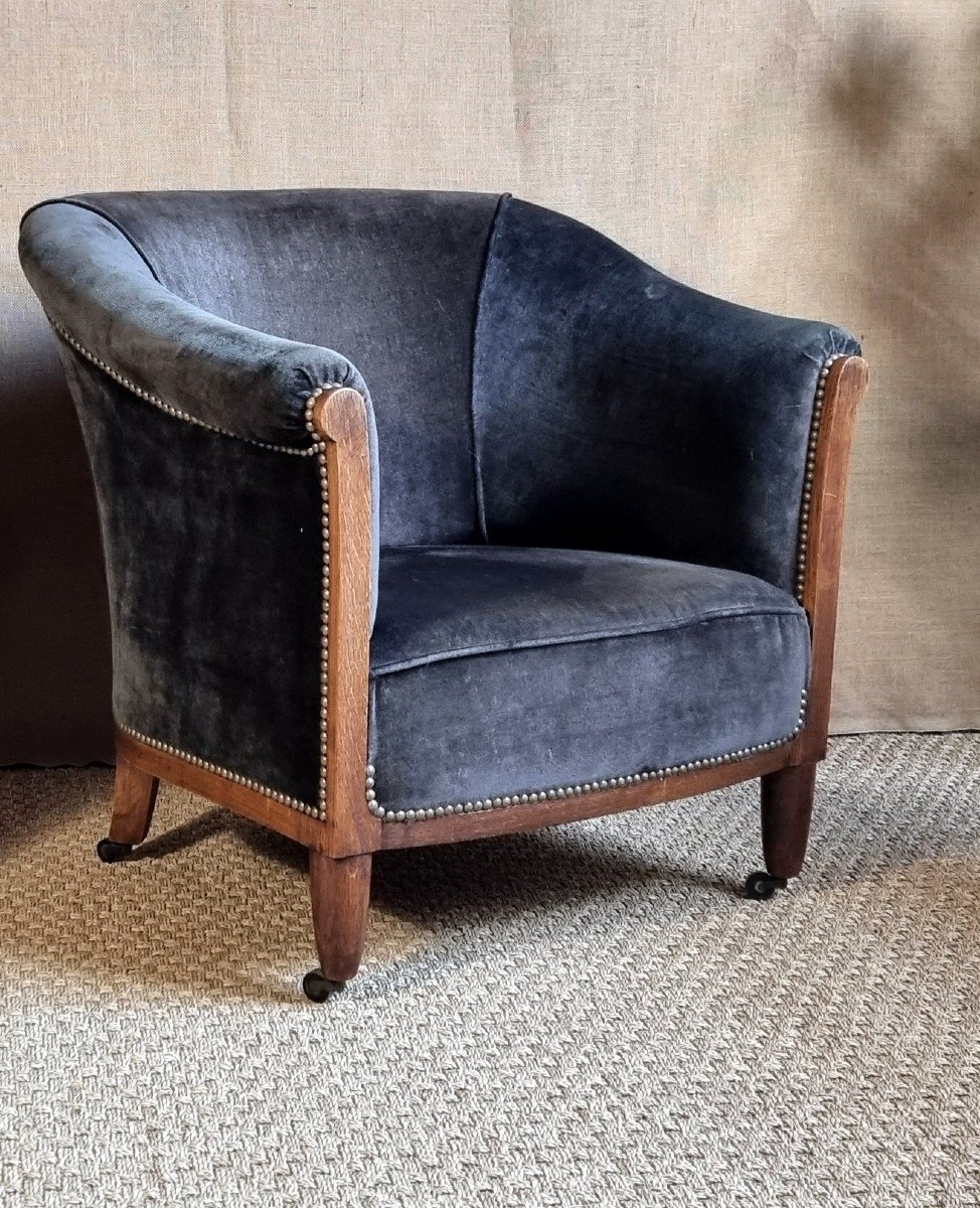 Fauteuil Club Dit Monaco Art D&eacute;co