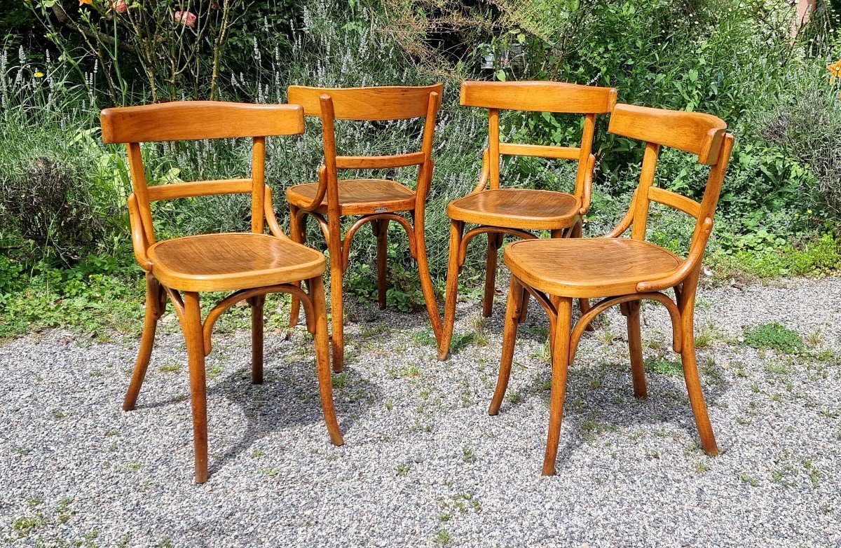 Chaises Bistrot Fischel Wissembourg Années 30 | Bois Courbé, Style Thonet-photo-1