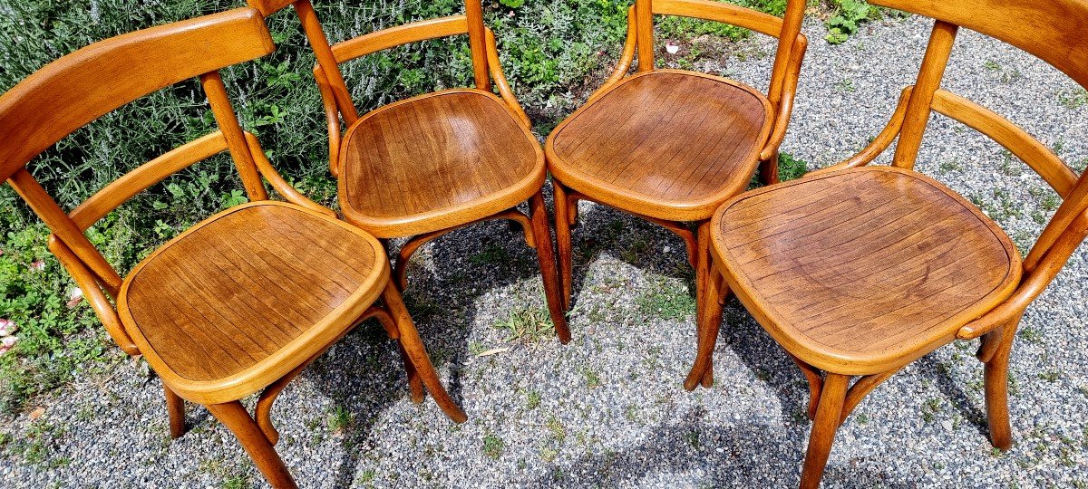 Chaises Bistrot Fischel Wissembourg Années 30 | Bois Courbé, Style Thonet-photo-3