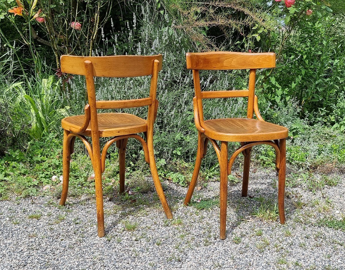 Chaises Bistrot Fischel Wissembourg Années 30 | Bois Courbé, Style Thonet-photo-4