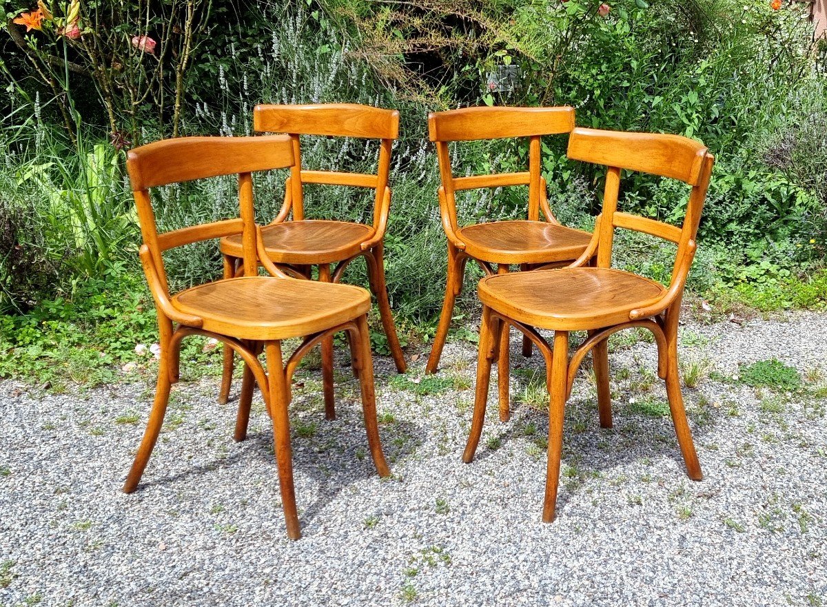 Chaises Bistrot Fischel Wissembourg Années 30 | Bois Courbé, Style Thonet