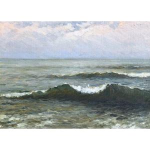 Marius REYNAUD (1860-1935) Les vagues | Marine, Mer