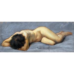 Louis-Pierre AMIEL (1889-1980) Nu allongé | Pastel, Femme