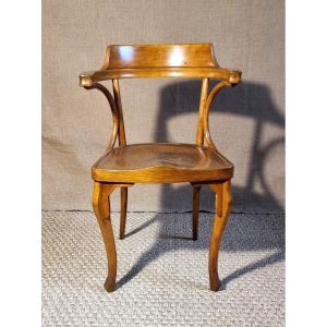 Fauteuil De Bureau Bois Courbé Début XXe | Epoque Thonet 