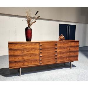 Swiss Form Scandinavian Sideboard In Rosewood From The 60s 