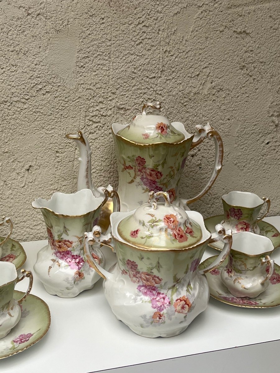 Barny And Rigoni Limoges Porcelain Coffee Service-photo-3