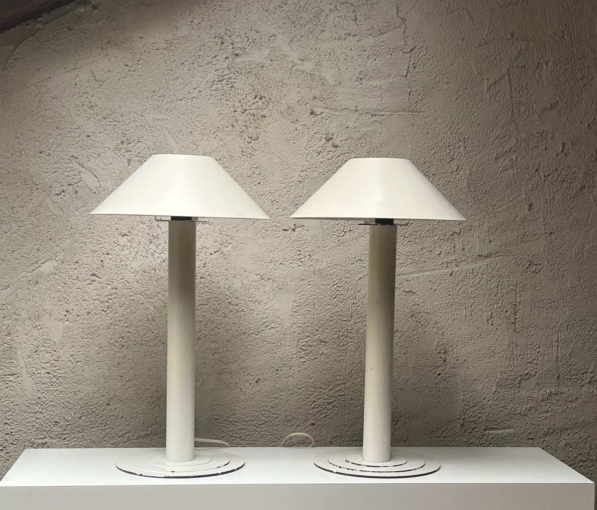 Pair Of Lamps By Bent Karlby For Lyfa, Denmark-photo-2