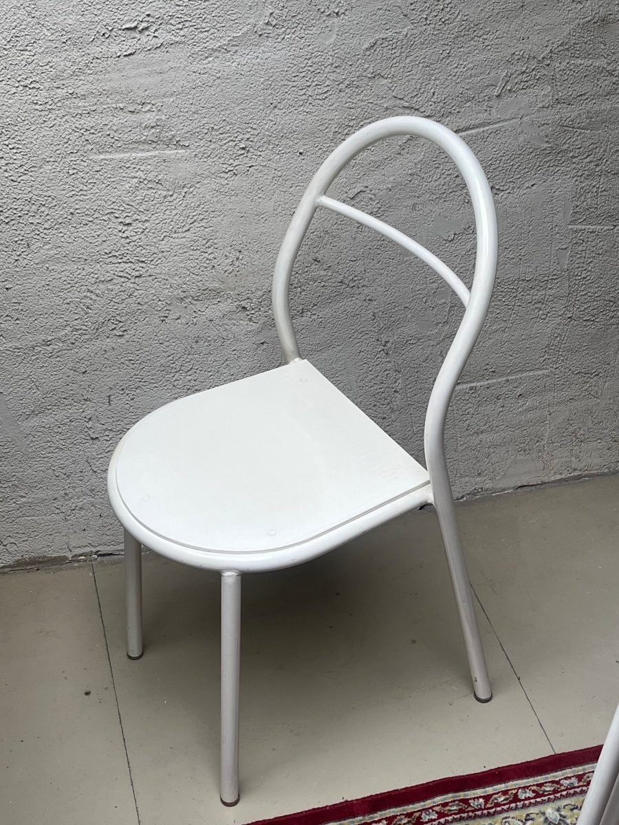 Series Of 6 Model C27 Chairs By René Herbst For Mobilor-photo-3