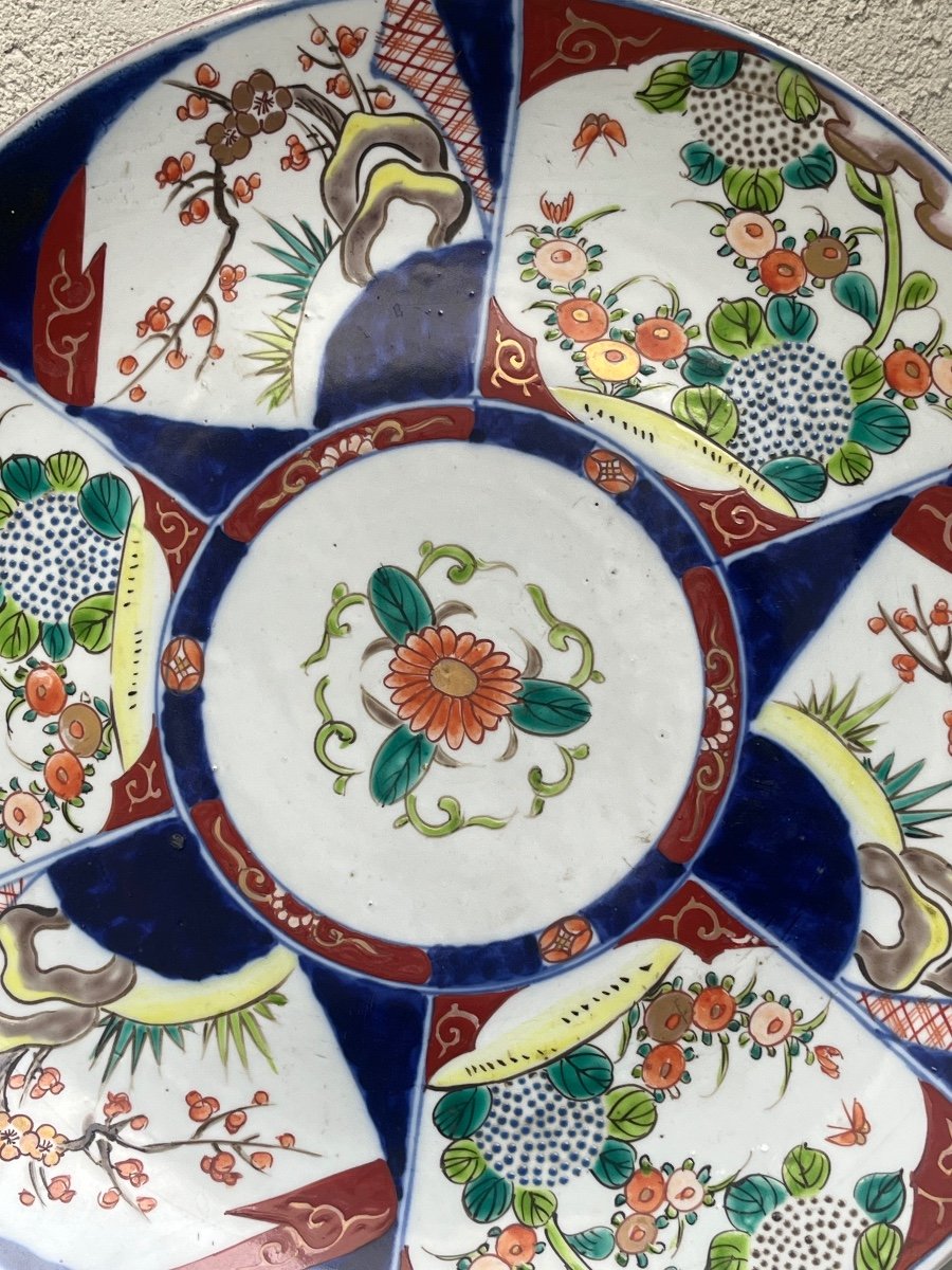 GRAND PLAT EN PORCELAINE "IMARI" - JAPON, EPOQUE MEIJI-photo-2