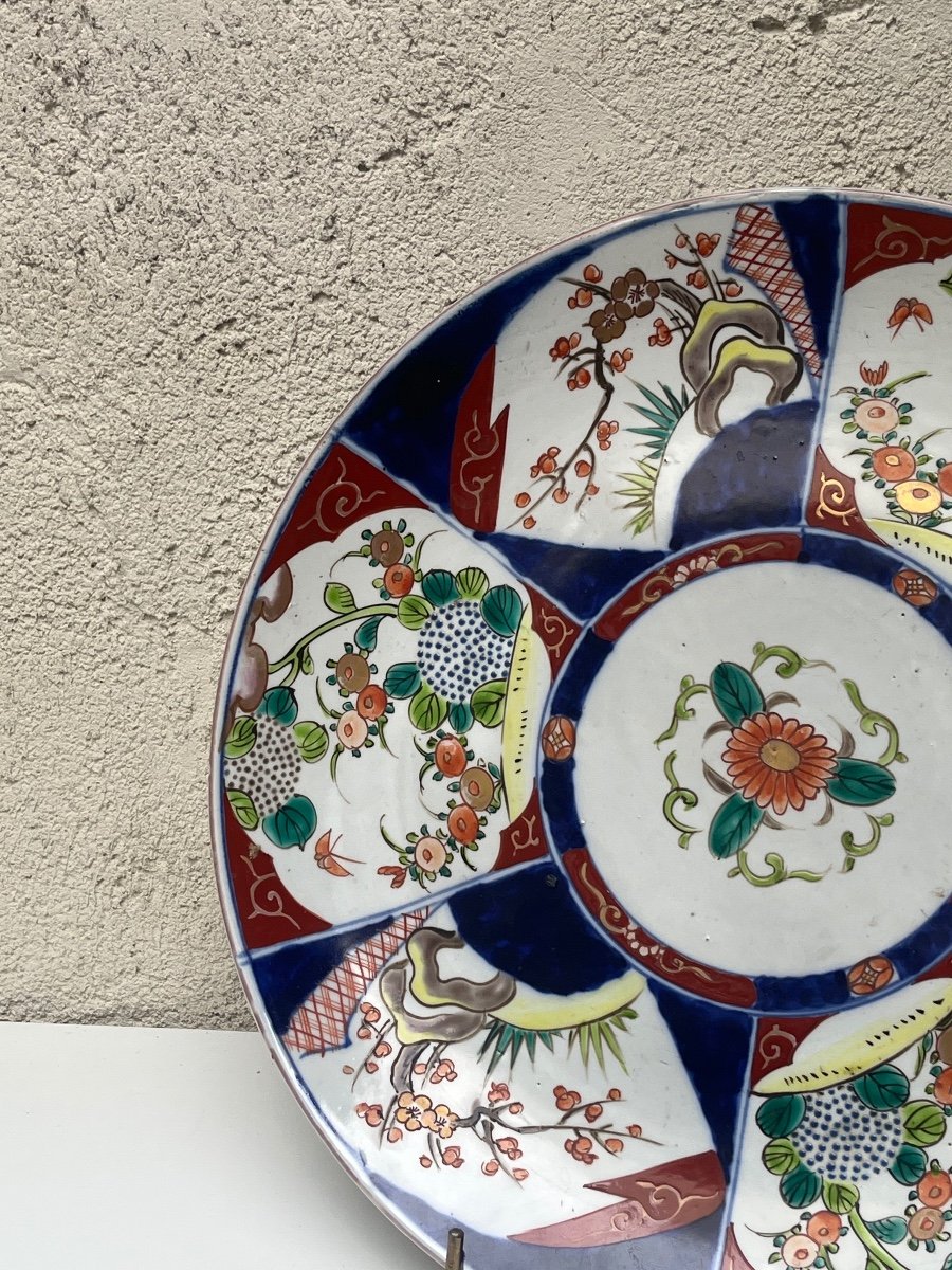 GRAND PLAT EN PORCELAINE "IMARI" - JAPON, EPOQUE MEIJI-photo-3