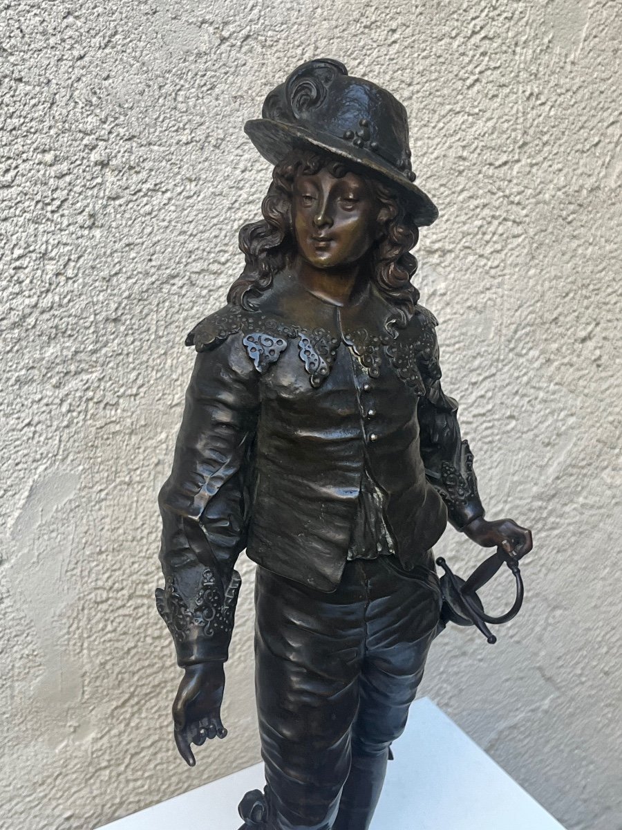 "young Man With A Saber" - Bronze Sculpture, Sylvain Kinsburger-photo-2