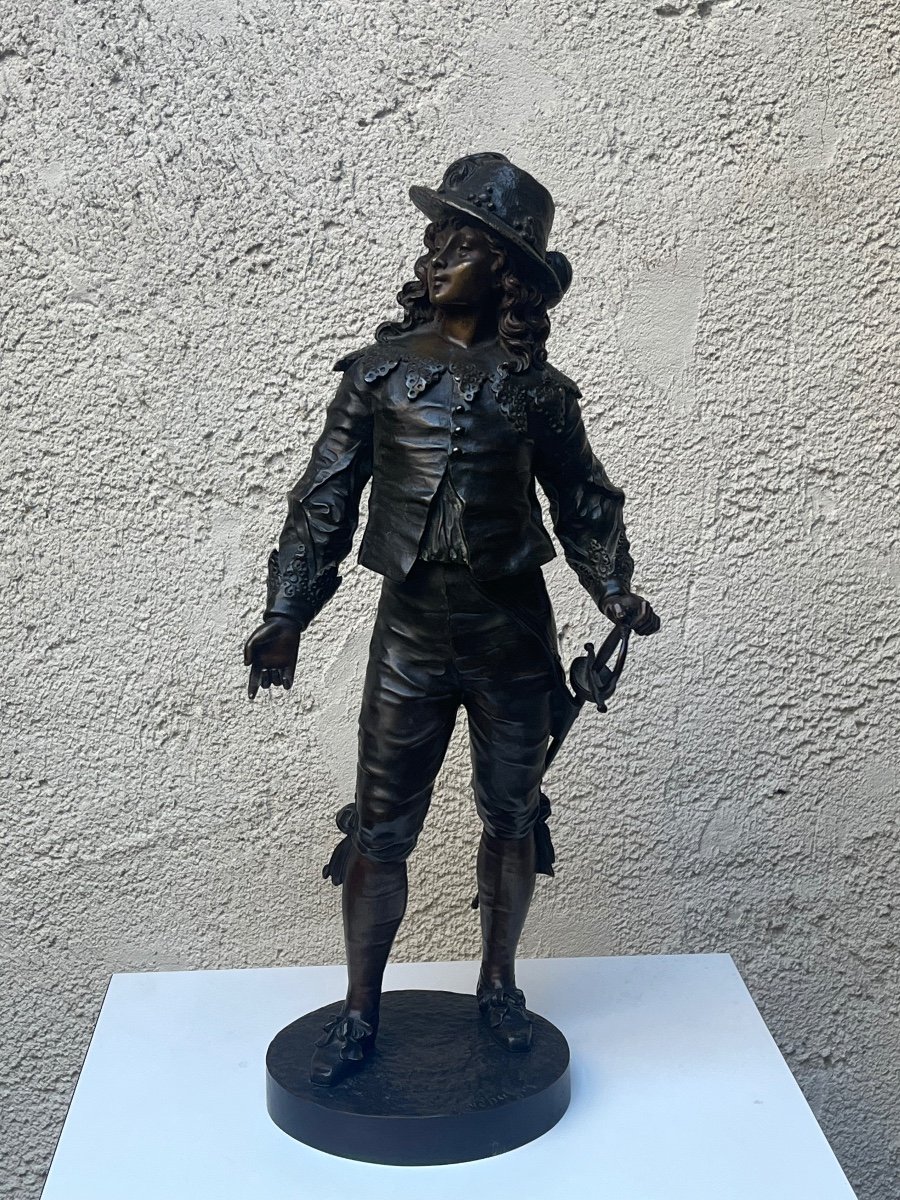 "young Man With A Saber" - Bronze Sculpture, Sylvain Kinsburger-photo-4