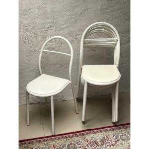 SERIE DE 6 CHAISES MODELE C27 DE RENÉ HERBST POUR MOBILOR