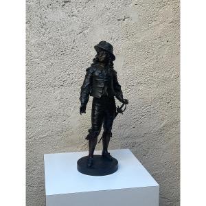 "JEUNE HOMME AU SABRE" - SCULPTURE EN BRONZE, SYLVAIN KINSBURGER