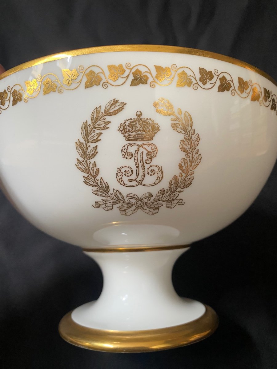 Coup A Fruit En Porcelaine De Sevrés Louis Philippe 1846-photo-3