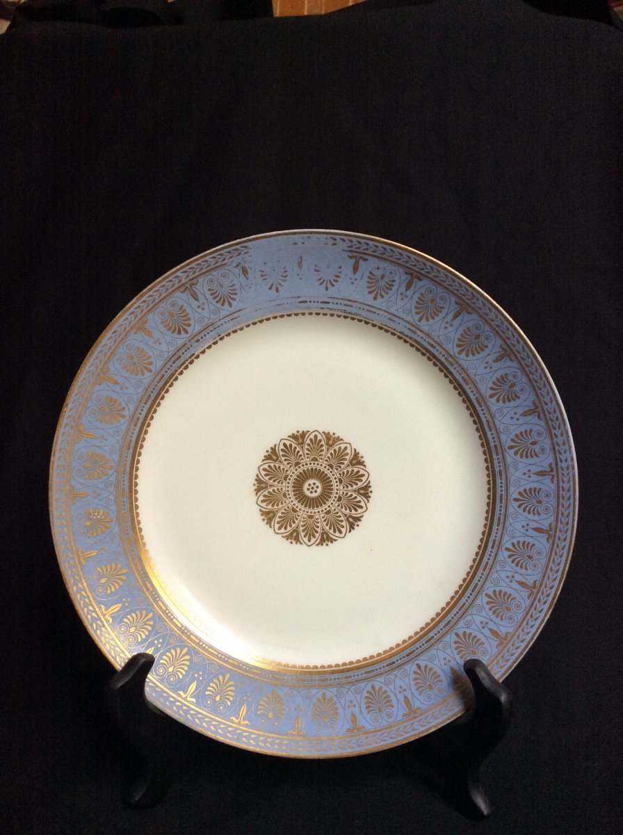 Assiette Plate Sèvres  1854 