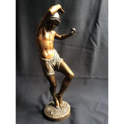 Bronze: Young Fisherman Dancing The Tarantella