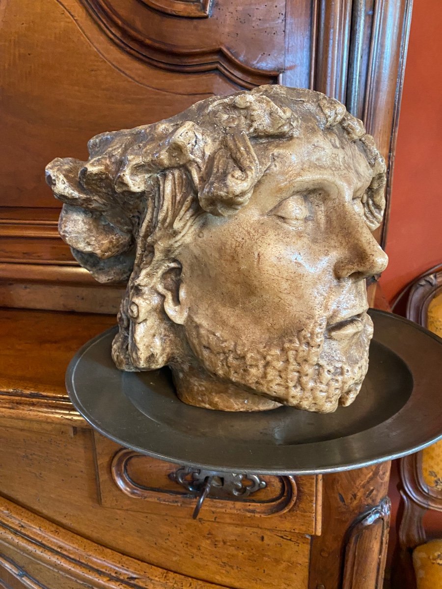 Head Of Christ From Saint Sauveur Churchill, Beauvais,in Wax End Of XIX Eme Century-photo-6