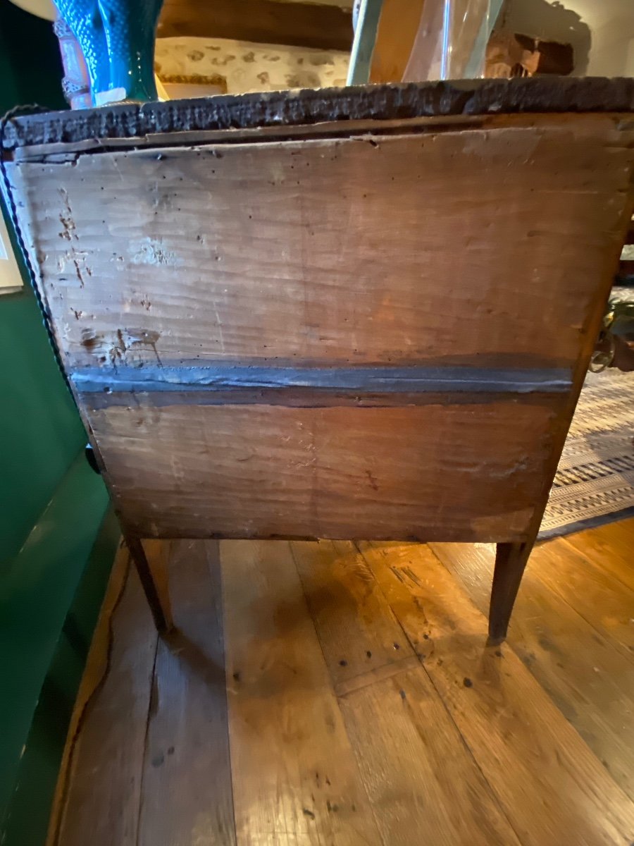 Small Italian Chest Of Drawers In Walnut Louis XV Period-photo-8