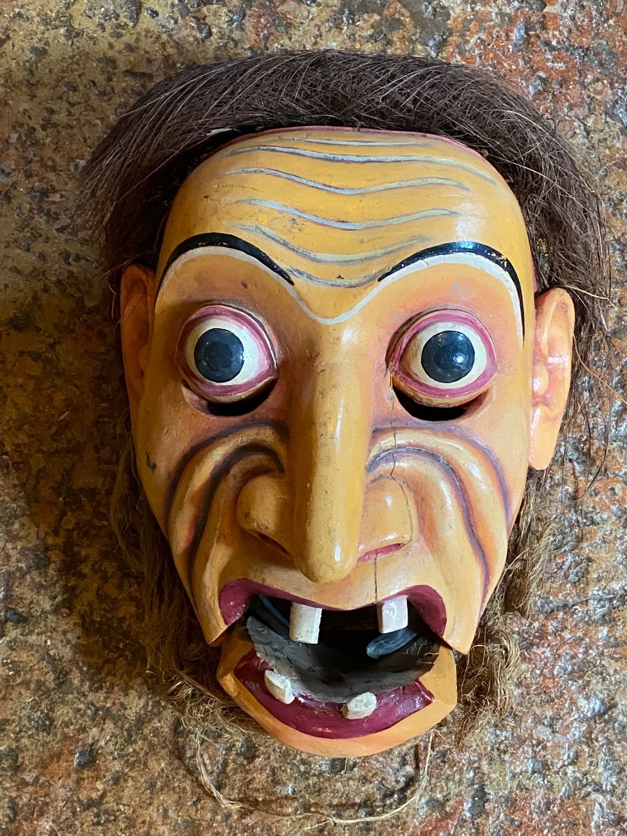 Large Hahoetal Scary Mask, Korea 20 Eme Century-photo-3