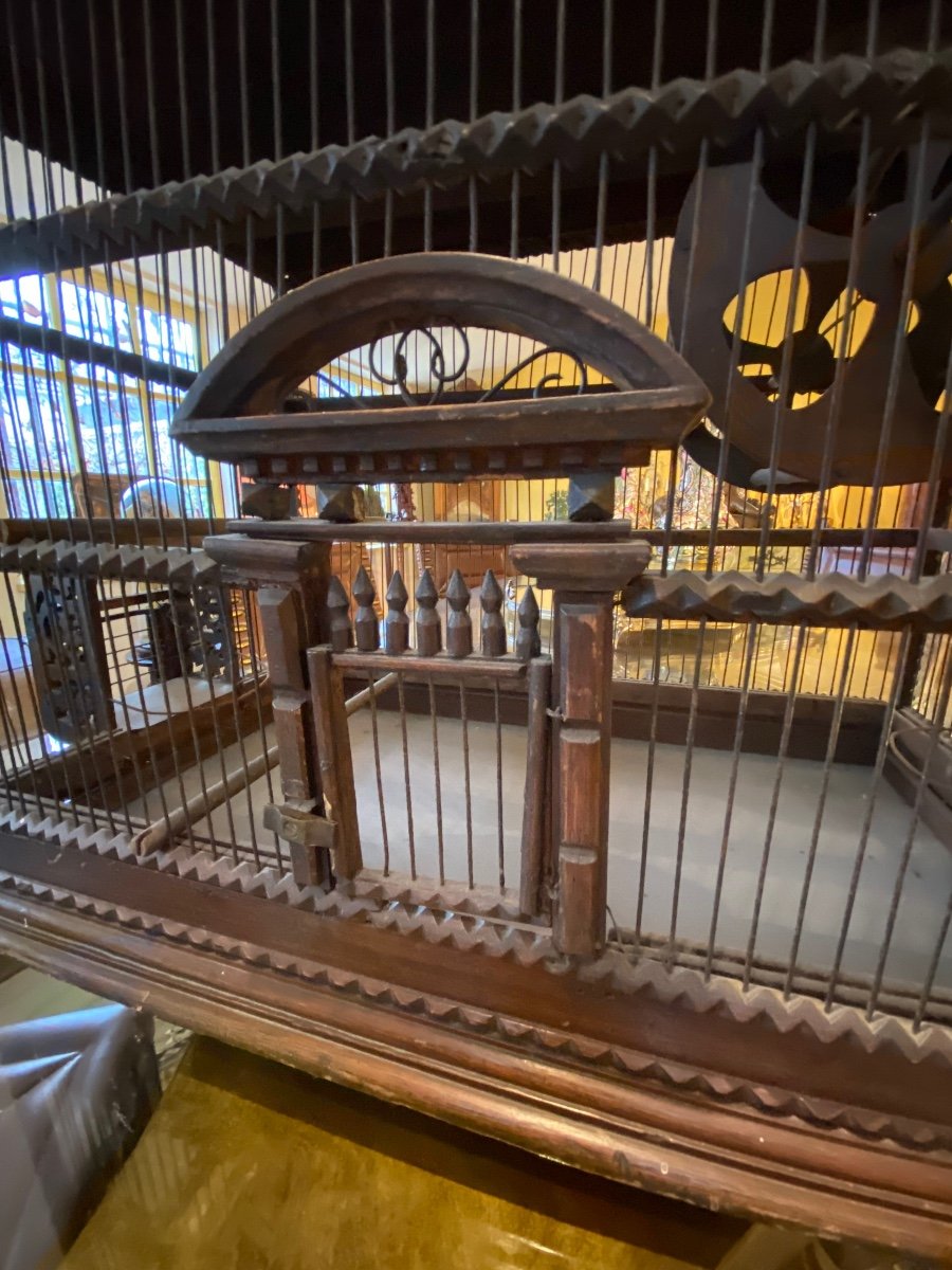 Grande Cage à Oiseaux Architecturale Fin Du XIX Eme Siècle -photo-8