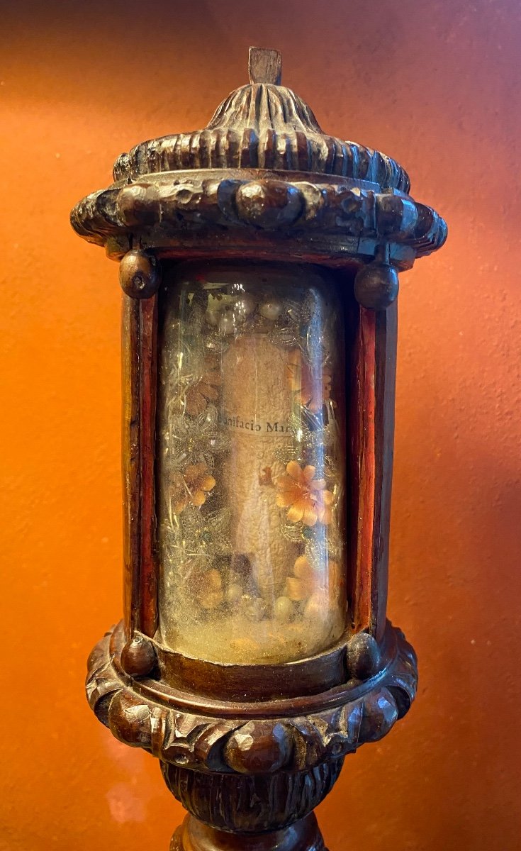 Rare Reliquary Bulb Of Saint Boniface Martyr From The 18th Century-photo-2