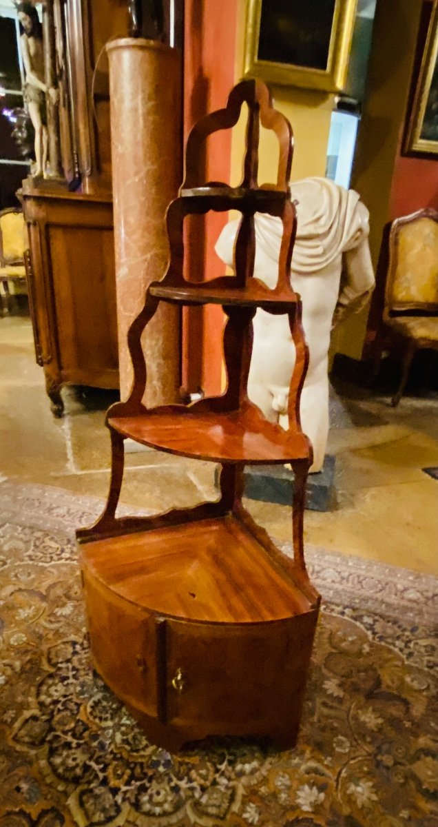 Openwork Applique Corner In Marquetry From The 18th Century-photo-4