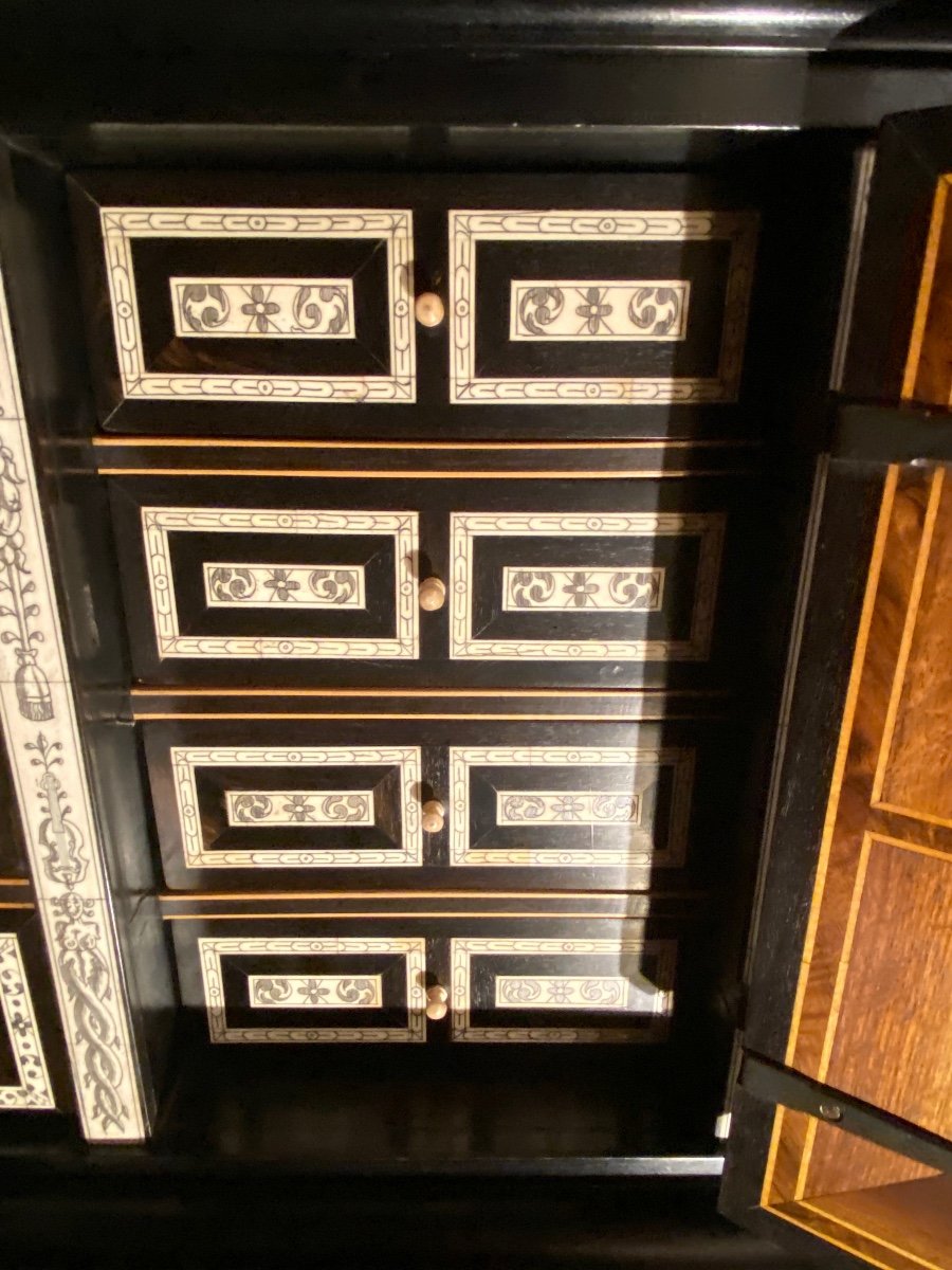 Cabinet With Musical Instruments, End Of 19th Century-photo-4