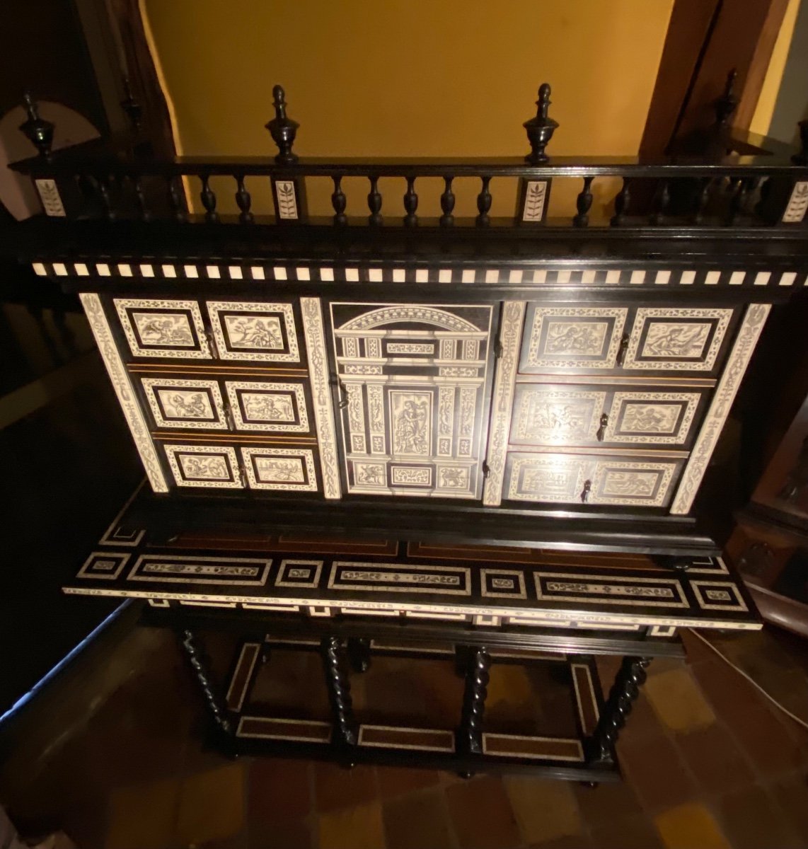 Cabinet With Musical Instruments, End Of 19th Century-photo-7