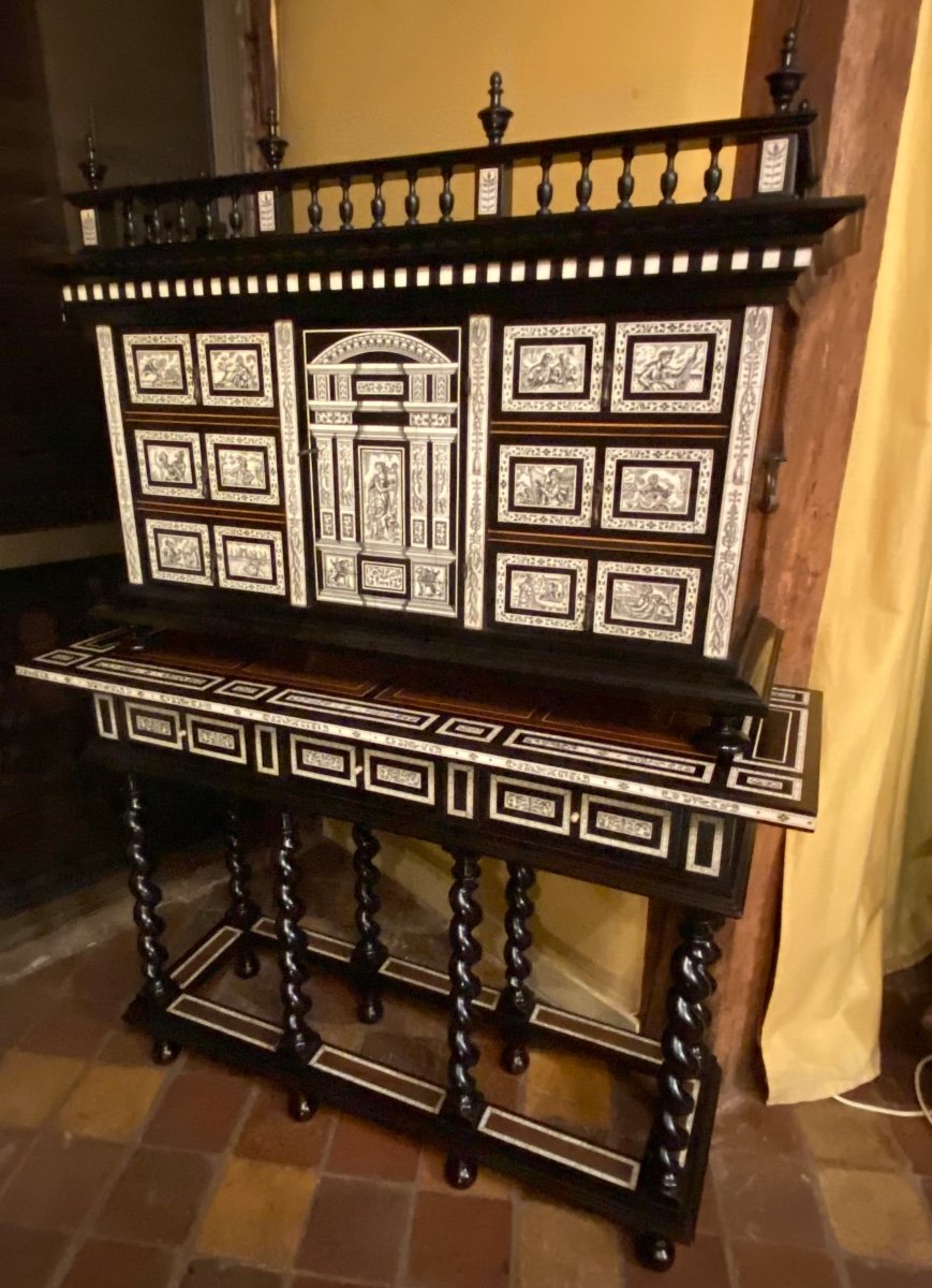 Cabinet With Musical Instruments, End Of 19th Century