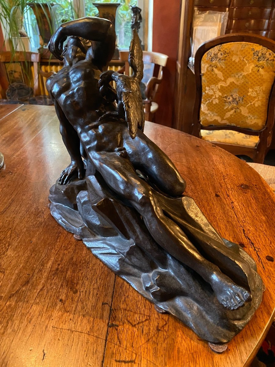 Torture Of Prometheus, Surprising Cast Iron Sculpture From The 19th Century-photo-7